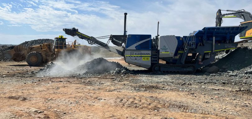 Busselton mobile concrete sand aggregate, recycling 30,000 tonnes of demolition waste into road base - City of Busselton sustainable construction initiative