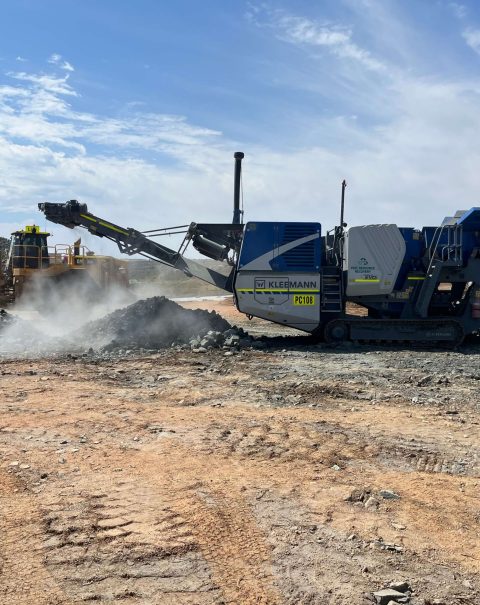 Busselton mobile concrete sand aggregate, recycling 30,000 tonnes of demolition waste into road base - City of Busselton sustainable construction initiative
